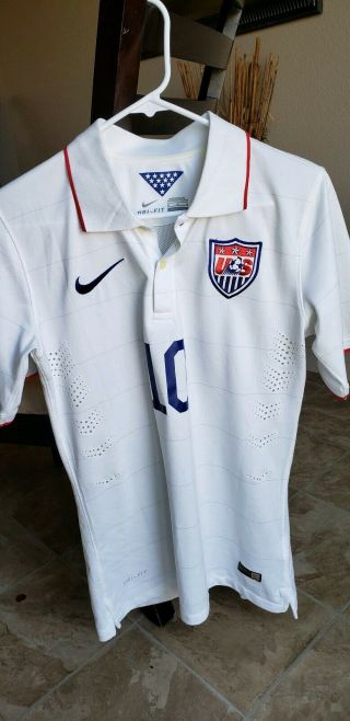 2014 Nike Authentic Team Usa Landon Donovan 10 Soccer Football Jersey Size M