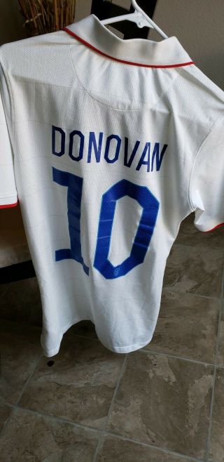 2014 Nike Authentic Team USA Landon Donovan 10 Soccer Football Jersey Size M 6