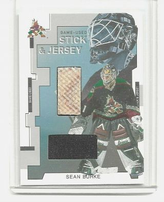2002 - 03 Itg Between The Pipes - Sean Burke - Stick & Jersey