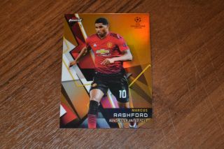 2018 - 19 Topps Finest Champions League Marcus Rashford Manchester United 17/25.