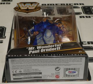 Paul Orndorff Signed Mattel WWE Legends Action Figure PSA/DNA Star Autograph 3
