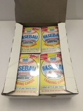 1981 Topps Coca Cola Chicago White Sox 48 Pack Factory Box Ultra Rare Unsearched