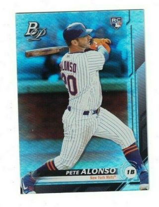 Pete Alonso 2019 Bowman Platinum Rookie Card 20 Mets (peter)
