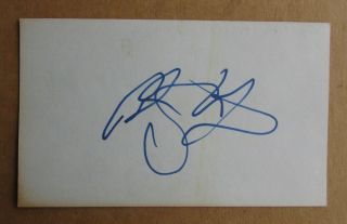 Blaine Stoughton Signed Autograph 3x5 Index Card Nhl Penguins Maple Leafs Wha