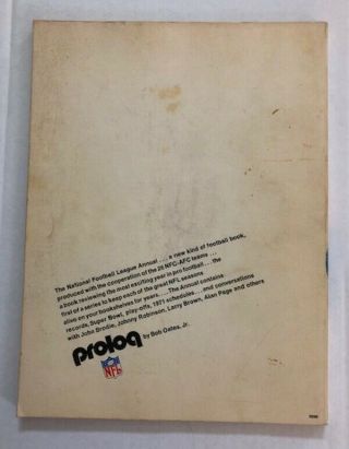 PRO LOG 1971 - The National Football League Annual by Bob Oates 2