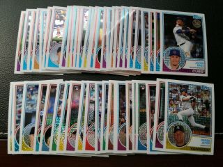 2018 Topps Chrome " 1983 Design " Complete Set.  Card 1 - 50.  Jeter,  Trout And More.