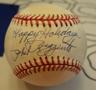 Phil Rizzuto - - Signed American League Baseball - - Stacks Of Plaques