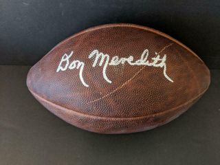 Don Meredith Autograph Signed Official Nfl Wilson Football Auto Mounted Sticker