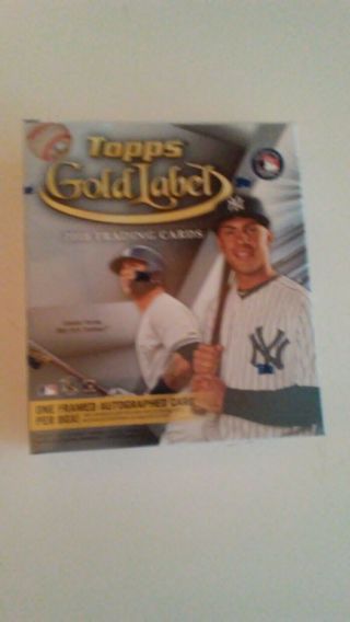 2018 Topps Gold Label Baseball Hobby Box (7 Packs/5 Cards: 1 Auto,  4 Parallels)