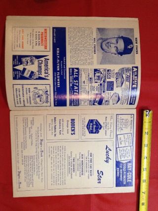 1957 Chicago White Sox Boston Red Sox Baseball Scorecard Program 5