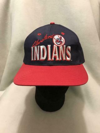 Vintage Cleveland Indians Chief Wahoo Snapback Hat