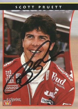 Scott Pruett Autographed 1992 Ppg Indy Car World Series Racing Trading Card 6