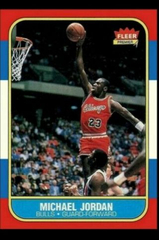 1986 - 87 Fleer Michael Jordan Rc 57