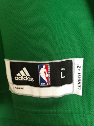 Authentic Adidas Swingman Boston Celtics Paul Pierce Away Jersey Sz L 3