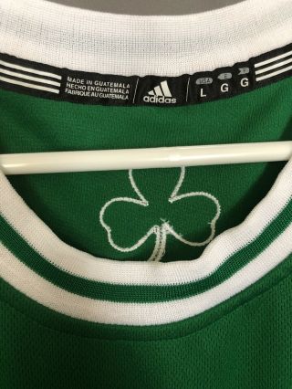 Authentic Adidas Swingman Boston Celtics Paul Pierce Away Jersey Sz L 4