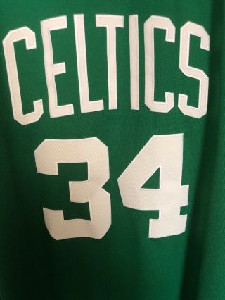 Authentic Adidas Swingman Boston Celtics Paul Pierce Away Jersey Sz L 5