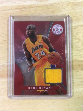Kobe Bryant Totally Certified Red 2012 - 13 Panini Patch Jsy Relic Jersey Worn Use