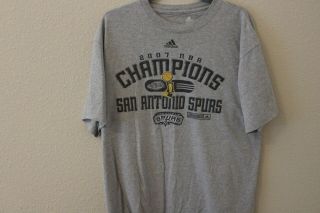 San Antonio Spurs 2007 Nba Champions Locker Room Edition Shirt - Adidas - Large