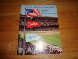 Vintage 1966 Philadelphia Phillies Baseball Yearbook Program -