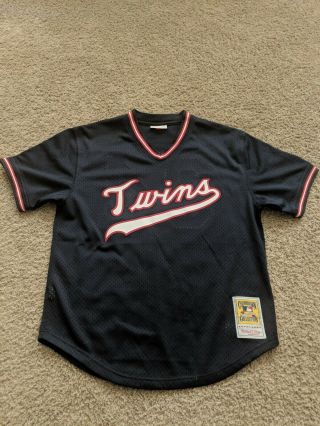 Authentic Mitchell And Ness 1985 Kirby Puckett Twins Bp Jersey