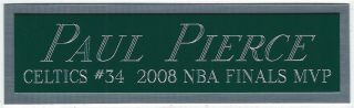 Paul Pierce Celtics Nameplate Autographed Signed Basketball - Jersey - Photo - Floor