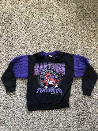 Vintage 1994 Toronto Raptors Nba Crewneck Sweatshirt Youth Size 7