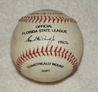 Florida State League Baseball - George Macdonald President - Wilson A1010