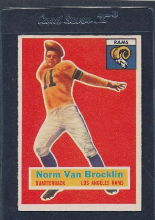 1956 Topps 006 Norm Van Brocklin Rams Ex 56t6 - 120415 - 1