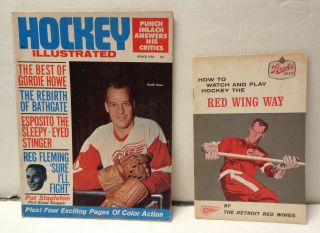 Vintage 1968 Hockey Illustrated & Stroh 