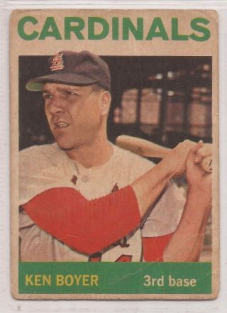 1964 Venezuela Topps 160 Ken Boyer St Louis Cardinals Venezuelan Card