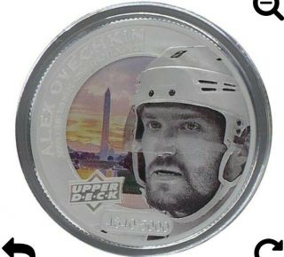 Alex Ovechhkin Pure Silver Coin 2017 Upper Deck Grandeur 1 Troy Ounce Sp /5000