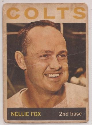 1964 Venezuela Topps 205 Nellie Fox Houston Colts Venezuelan Card
