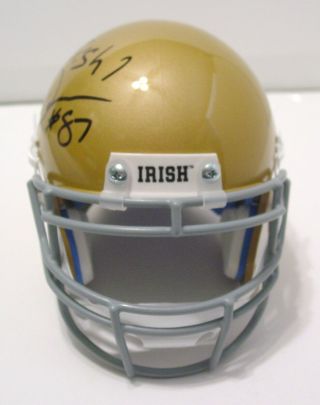 LAKE DAWSON Signed/Autographed NOTRE DAME FIGHTING IRISH Mini Helmet w/COA 3