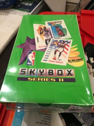 1991 - 92 Skybox Series Ii Basketball Box