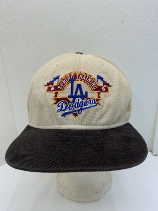 Vintage Los Angeles La Dodgers Spring Training Strapback Hat Cap Era - Usa
