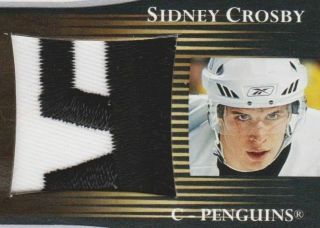 05 - 06 Sidney Crosby / Mario Lemieux Ultimate SP Gold Rookie Jersey Patch /25 4