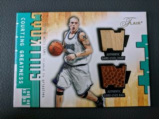 01 - 02 Flair Jason Williams Courting Greatness Game Dual Floor Ball /250