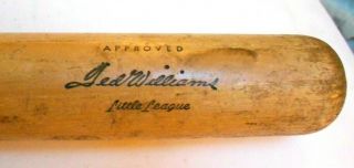 Vintage Ted Williams Wooden Baseball Bat Sears Roebuck Hold Fast Treated 2