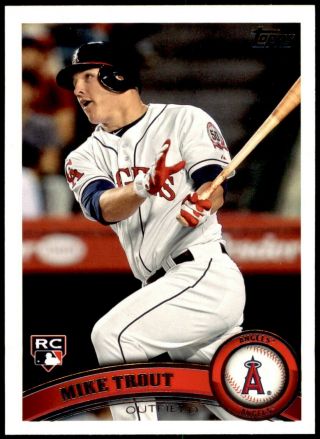 2011 Topps Update Mike Trout Us175 Pristine Rookie Rc Angels