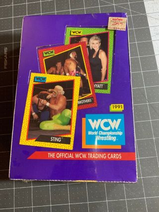 1991 Impel World Championship Wrestling Wcw Trading Cards Box