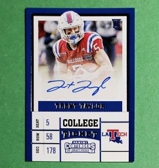 2017 Contenders,  Trent Taylor Rc,  Rookie College Ticket Auto Autograph