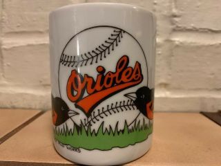 Vintage 1992 Baltimore Orioles Mug Mlb Baseball Coffee Mug Ceramic Collectible