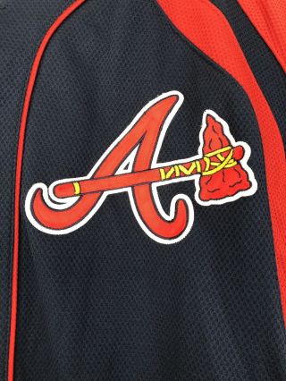 Atlanta Braves Chipper Jones 10 Nike MLB Baseball Jersey Sz Large L Embroidered 4