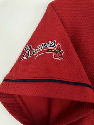 Atlanta Braves Chipper Jones 10 Nike MLB Baseball Jersey Sz Large L Embroidered 6