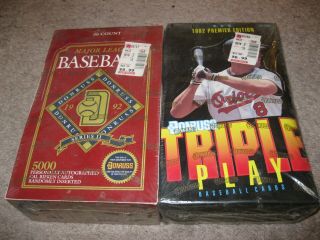 Boxes Donruss 1992 Series Ii And Donruss 1992 Triple Play