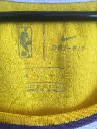 Brandon Ingram Los Angeles Lakers Nike Swingman Icon Edition Gold Sz L 48 3