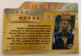 Kobe Bryant Atomic Refractor 96/97 RC 