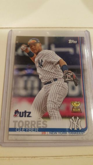 2019 Topps Utz Promo Gleyber Torres Rookie Cup 12 Rare Limited Edition Yankees