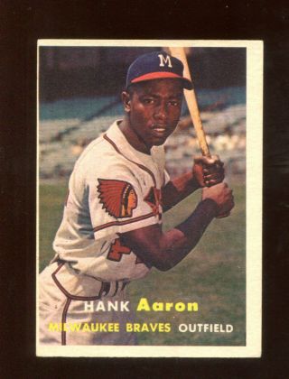 1957 Topps Hank Aaron 20 (300.  00) Ex,  Scc2667