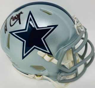 Dallas Cowboys Amari Cooper Signed Speed Mini Helmet Auto - Bas Beckett